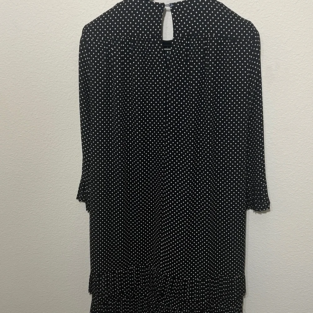 kate spade Black and White Polka Dot Midi Dress